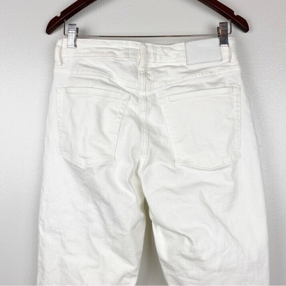 Everlane Curvy Cheeky High Rise Classic Straight Leg Jeans White Size 29 - Picture 8 of 12